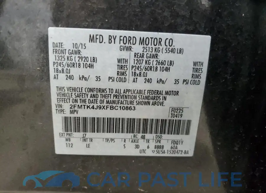 2FMTK4J9XFBC10863# 13