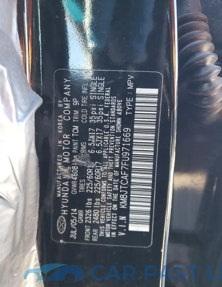 KM8JTCAF7FU971669# 13