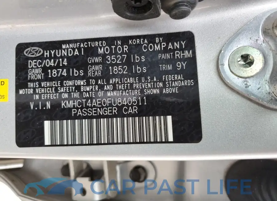 KMHCT4AE0FU840511# 12