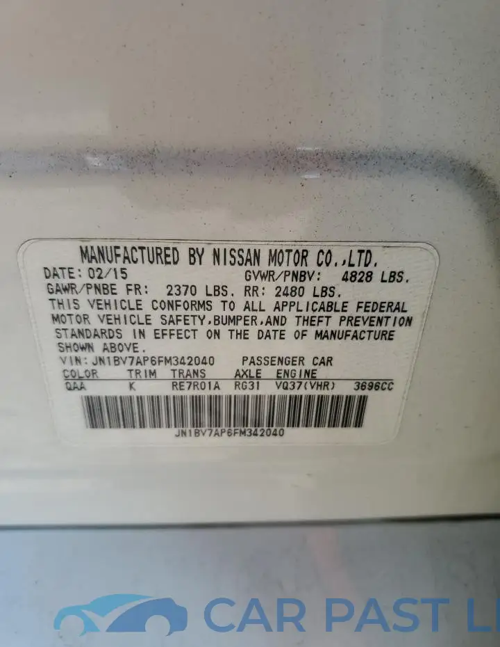 JN1BV7AP6FM342040# 12