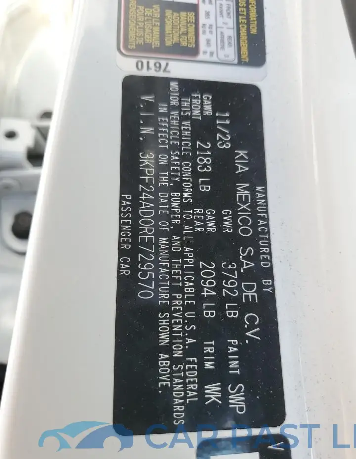 3KPF24AD0RE729570# 13
