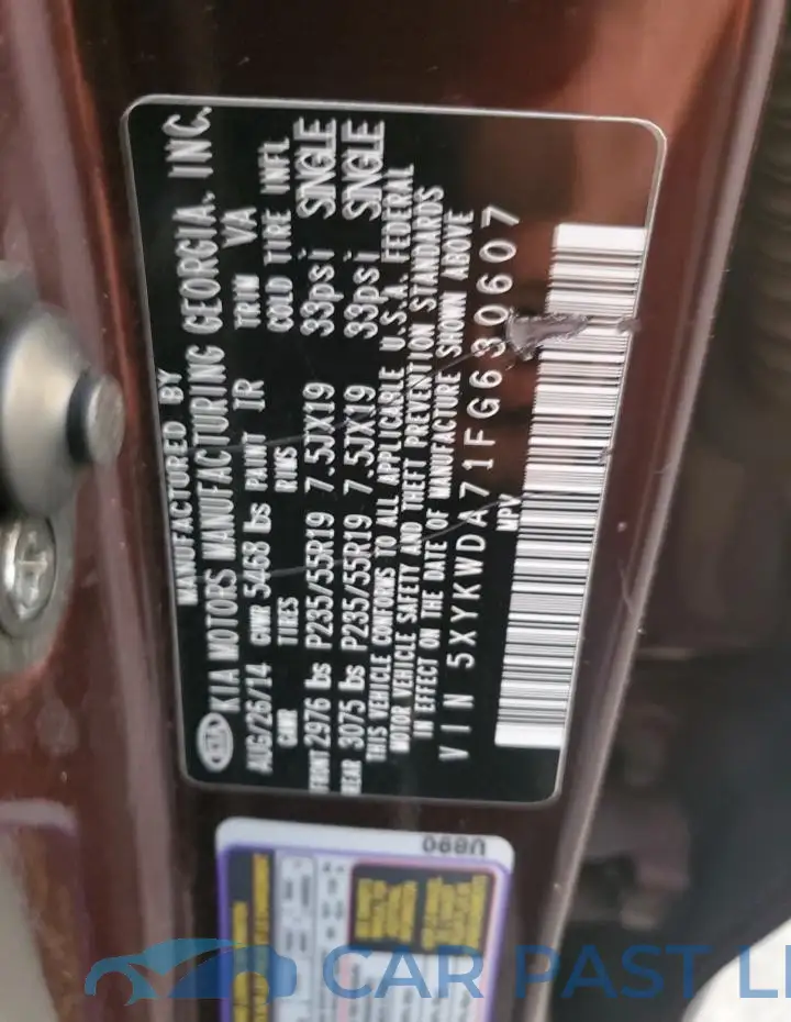 5XYKWDA71FG630607# 13
