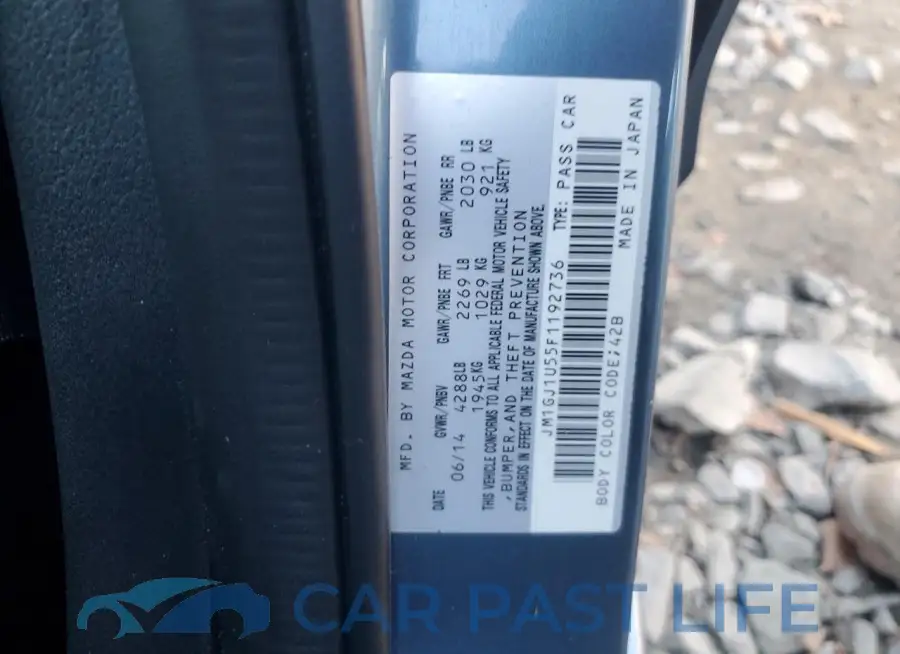 JM1GJ1U55F1192736# 12