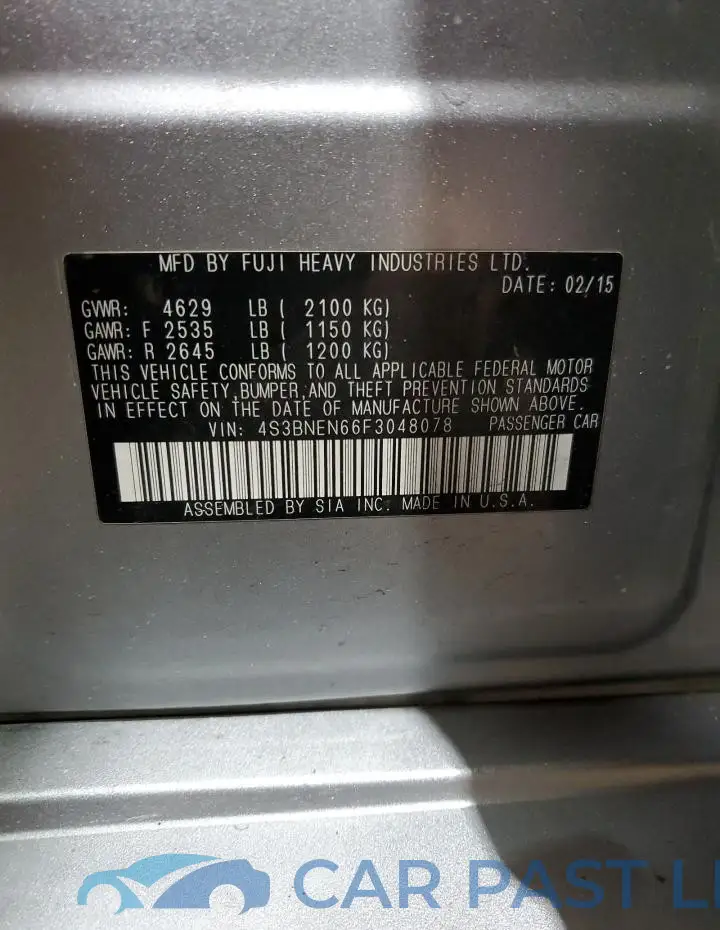 4S3BNEN66F3048078# 12