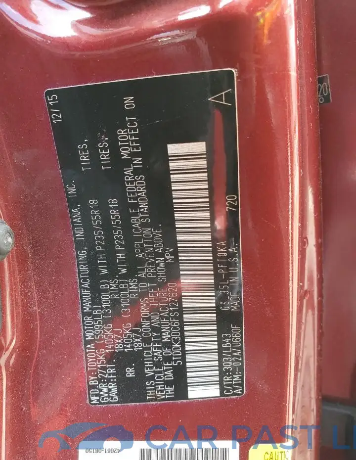 5TDDK3DC6FS127620# 13