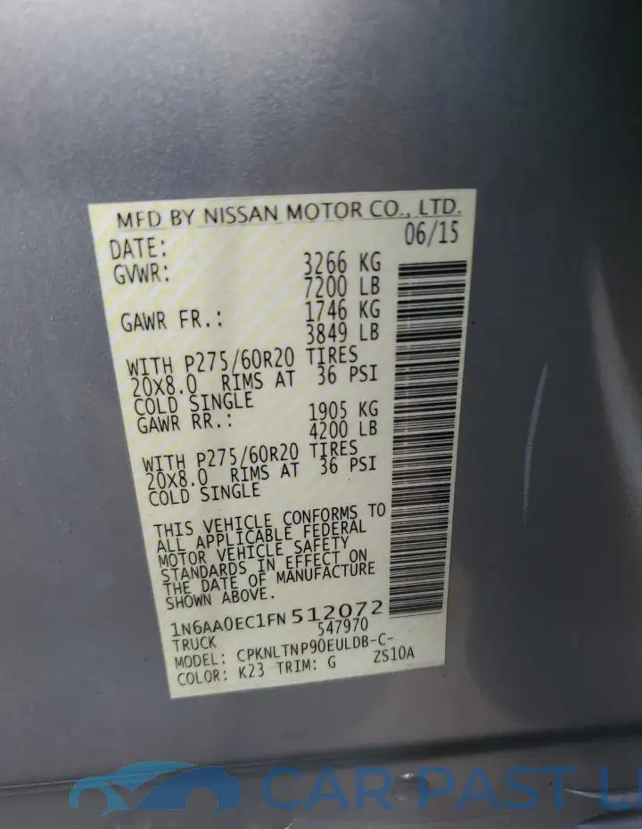 1N6AA0EC1FN512072# 13