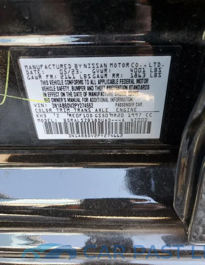 3N1AB8DV2PY274662# 12