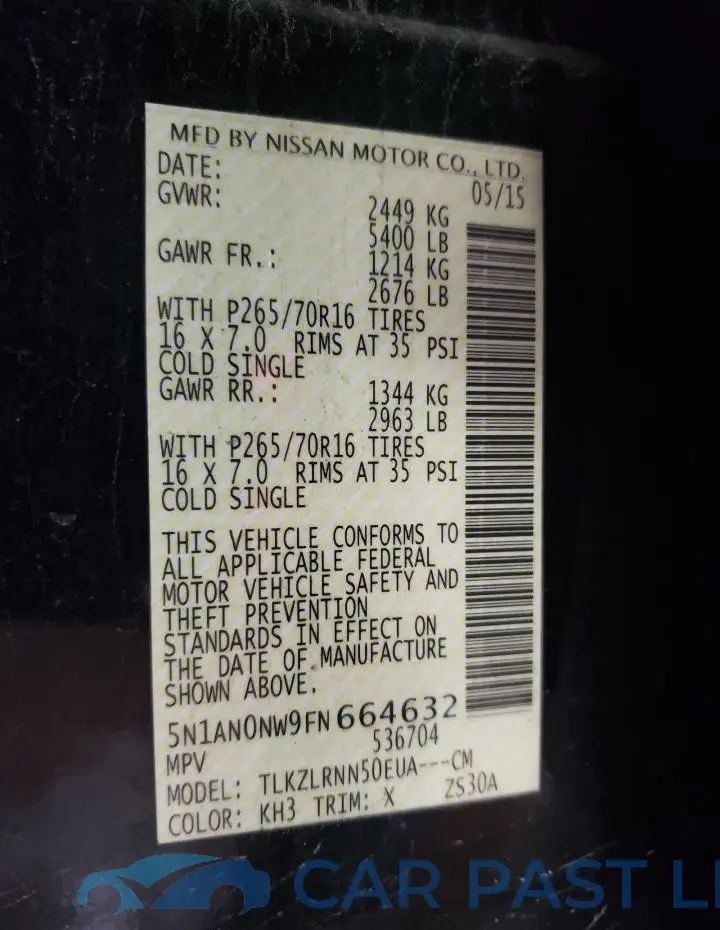 5N1AN0NW9FN664632# 12