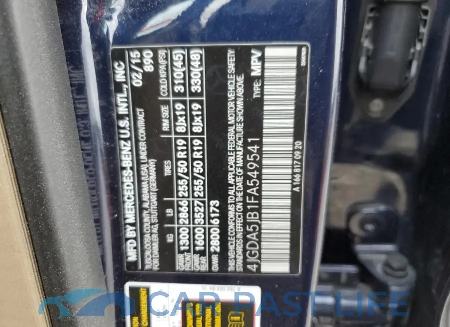 4JGDA5JB1FA549541# 13