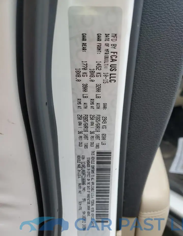 1C4RDJAG0FC186806# 13