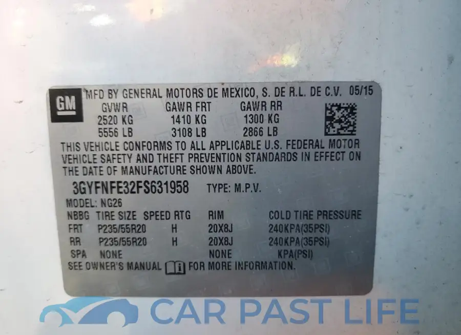 3GYFNFE32FS631958# 13