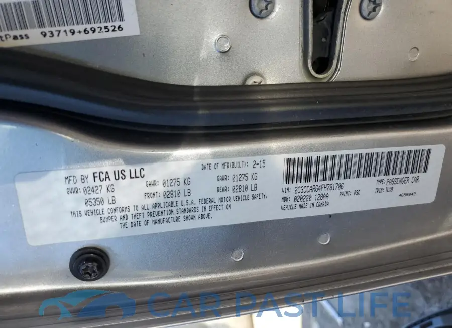 2C3CCARG4FH781706# 12