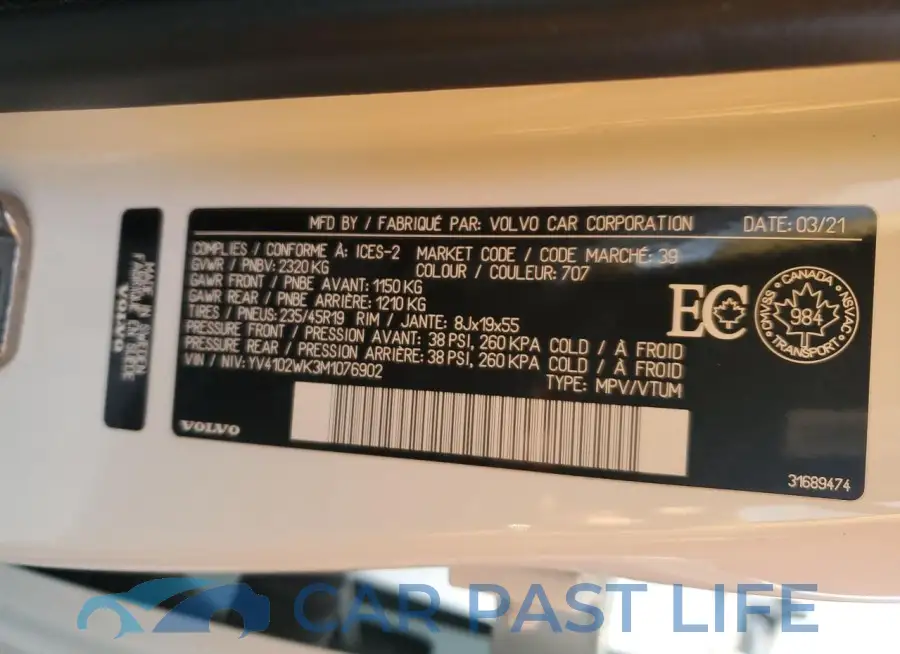 YV4102WK3M1076902# 12