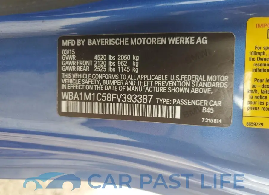 WBA1M1C58FV393387# 13