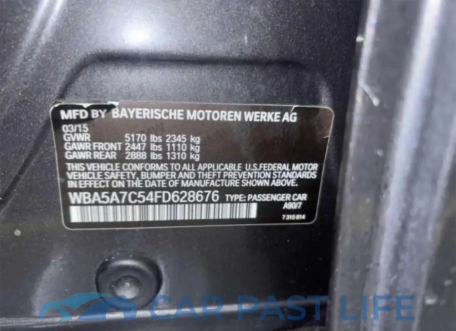 WBA5A7C54FD628676# 10