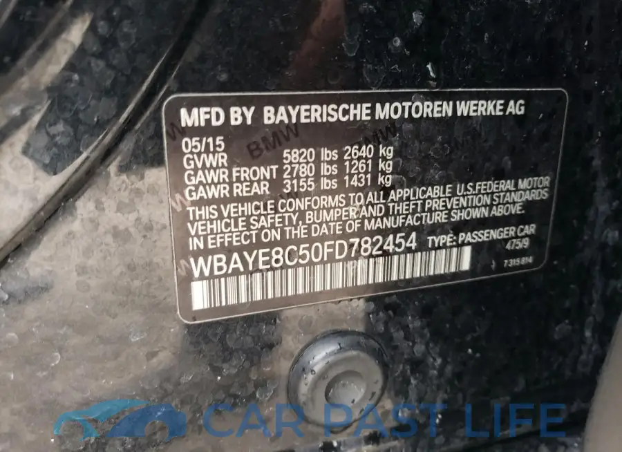 WBAYE8C50FD782454# 12