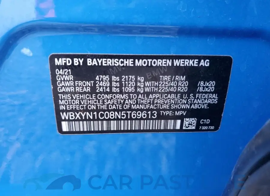 WBXYN1C08N5T69613# 13
