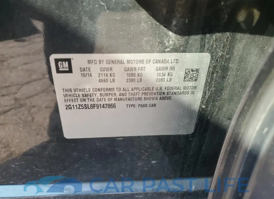 2G11Z5SL8F9147866# 12