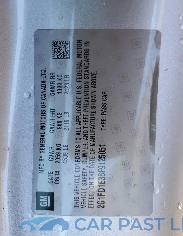 2G1FD1E36F9125051# 12