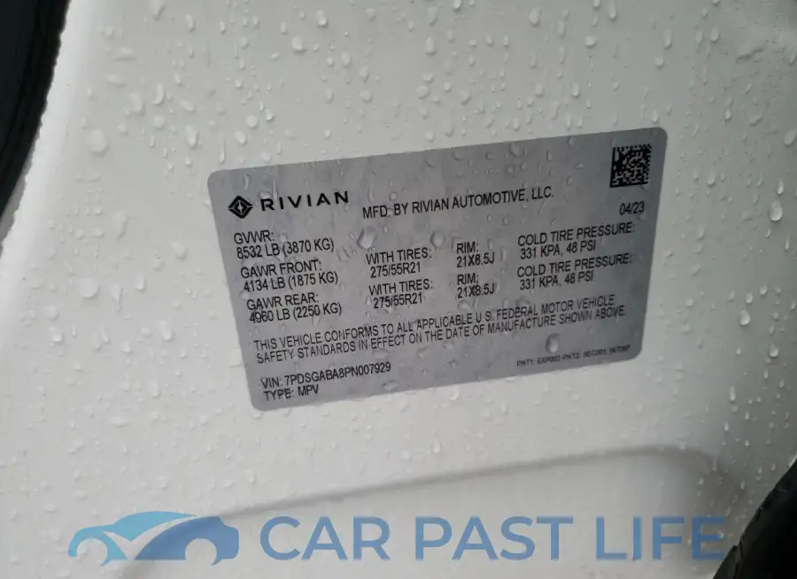 7PDSGABA8PN007929# 13