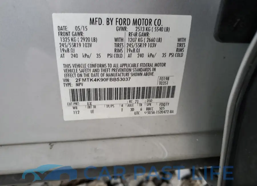 2FMTK4K90FBB53037# 13