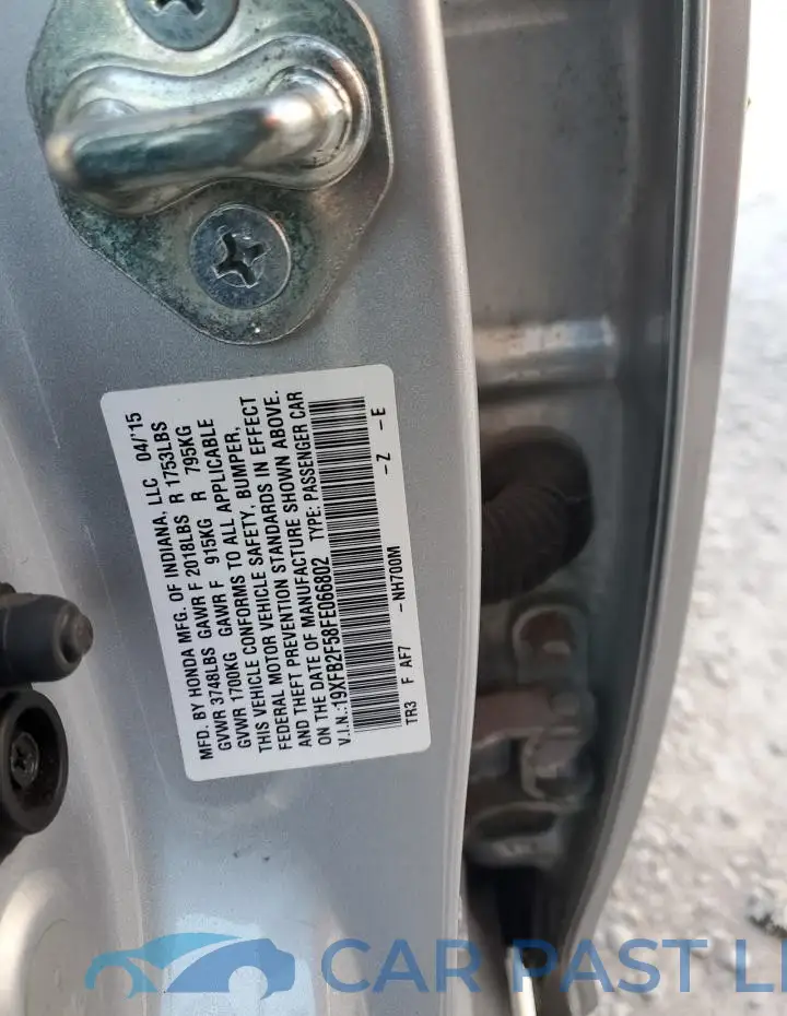 19XFB2F58FE066802# 12