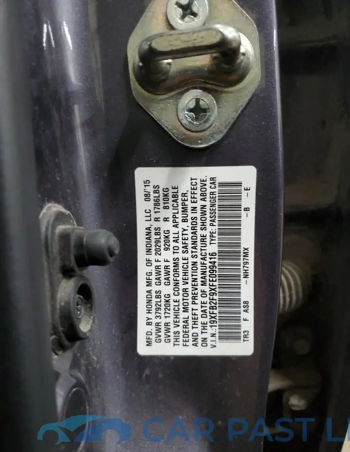 19XFB2F9XFE099416# 12