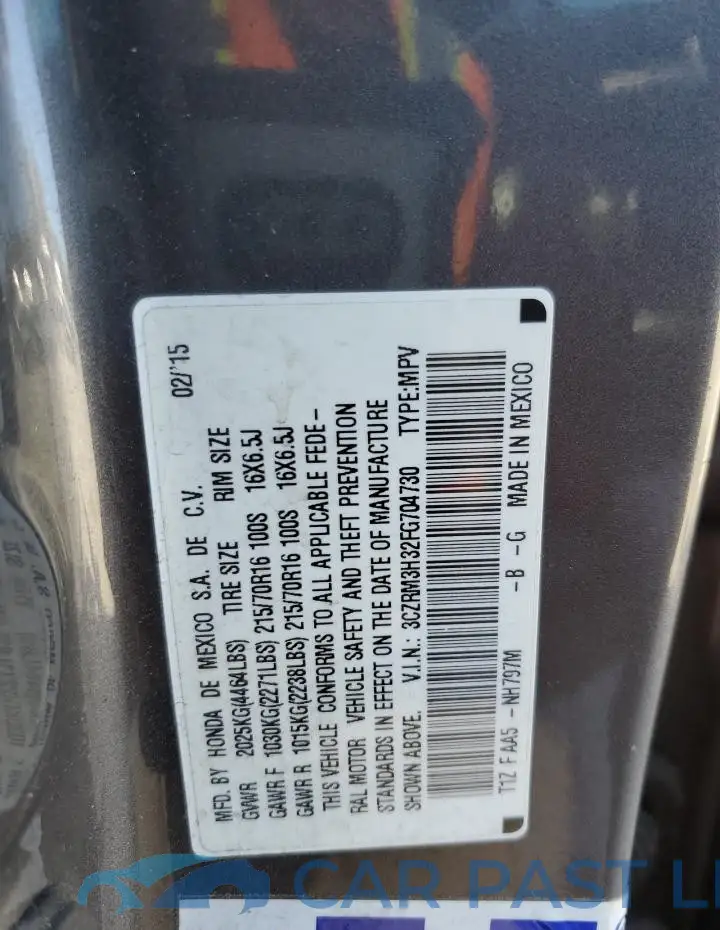 3CZRM3H32FG704730# 13