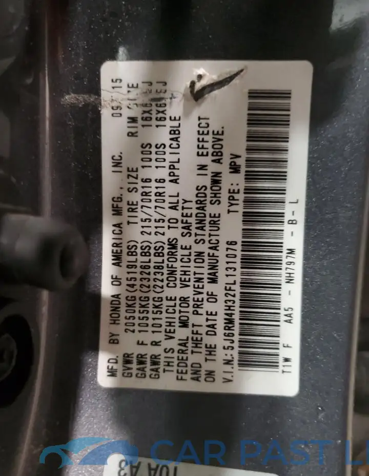 5J6RM4H32FL131076# 13