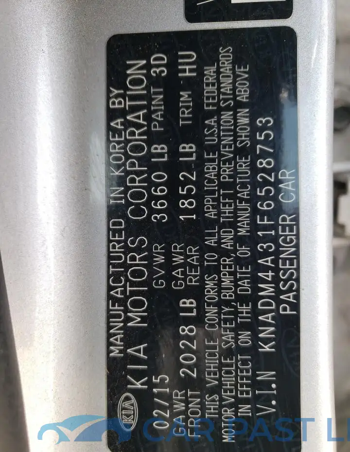 KNADM4A31F6528753# 12