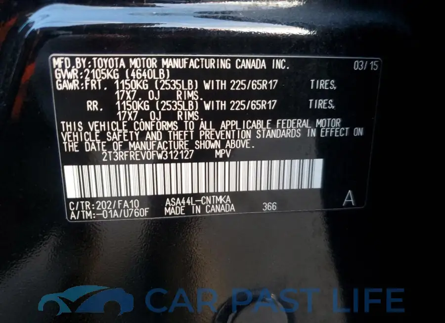 2T3RFREV0FW312127# 13