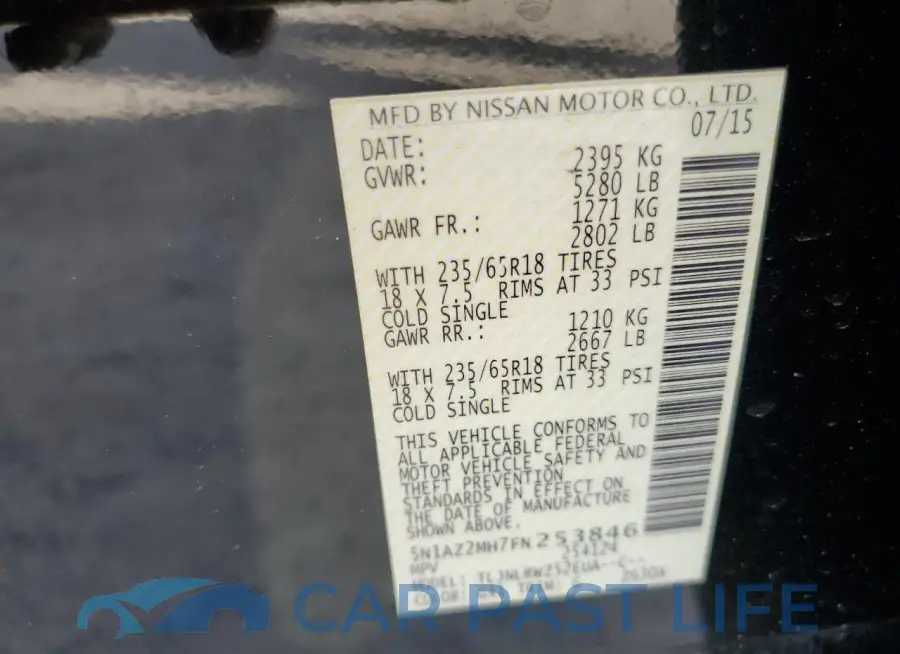 5N1AZ2MH7FN253846# 14