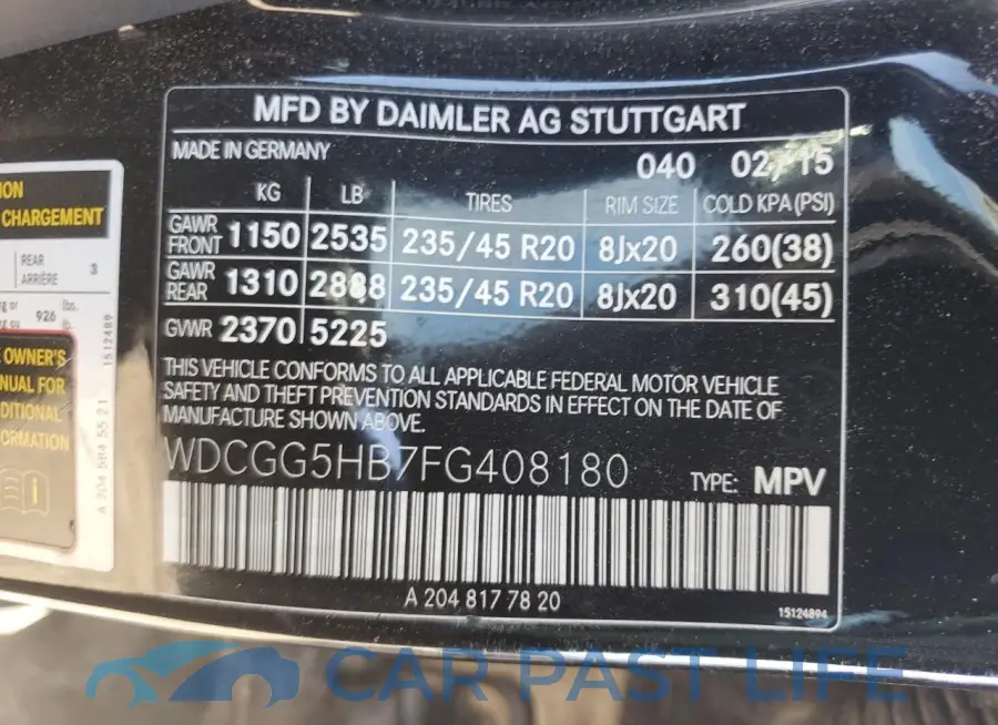 WDCGG5HB7FG408180# 13