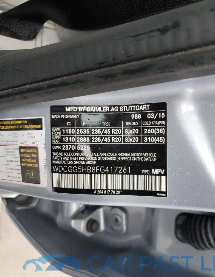 WDCGG5HB8FG417261# 13