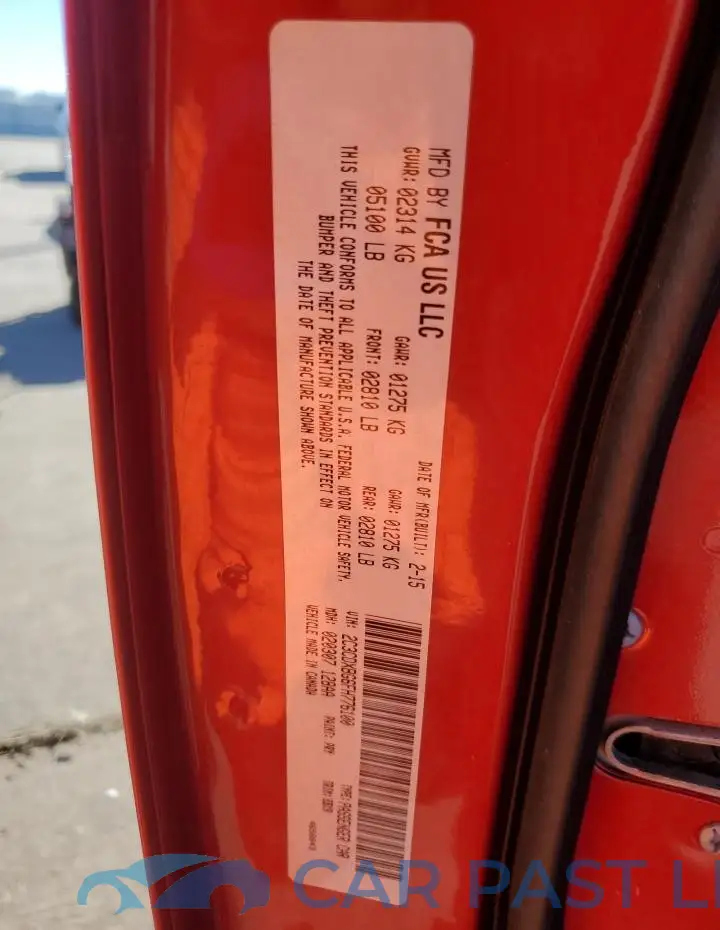 2C3CDXBG6FH776100# 12