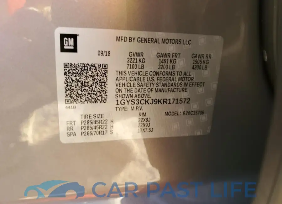 1GYS3CKJ9KR171572# 13