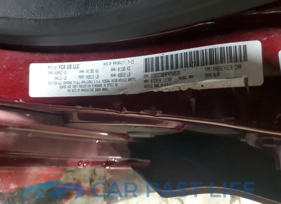 1C3CCCBB9FN760531# 12