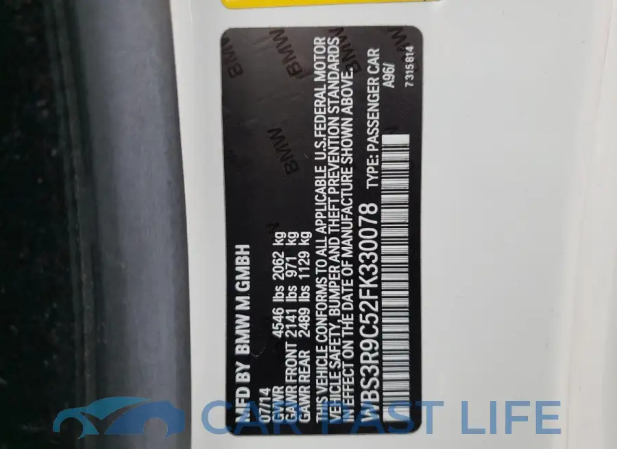 WBS3R9C52FK330078# 12