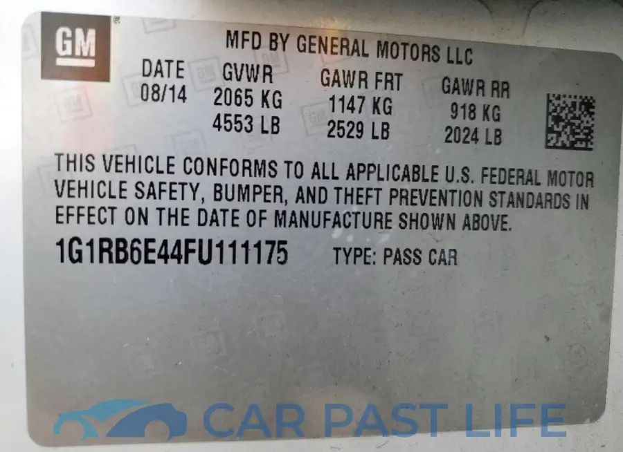 1G1RB6E44FU111175# 12