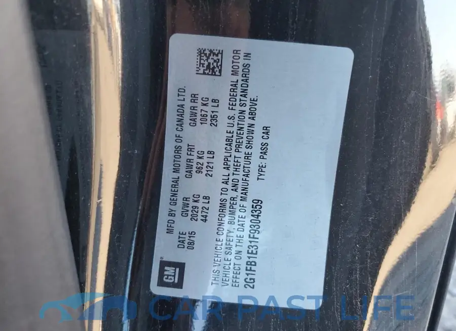 2G1FB1E31F9304359# 12