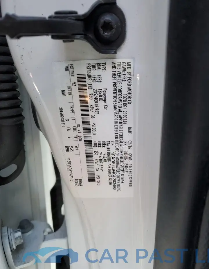 1FADP3L94GL282490# 12