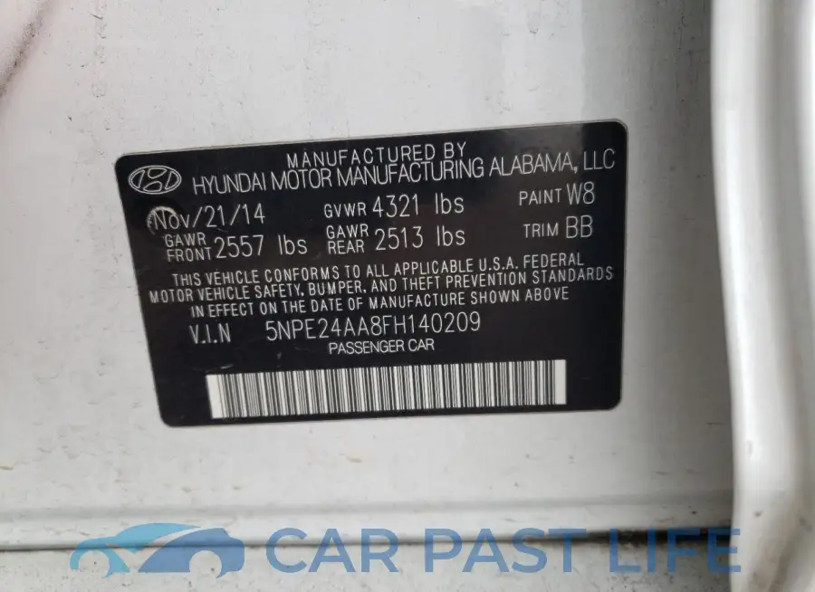 5NPE24AA8FH140209# 12