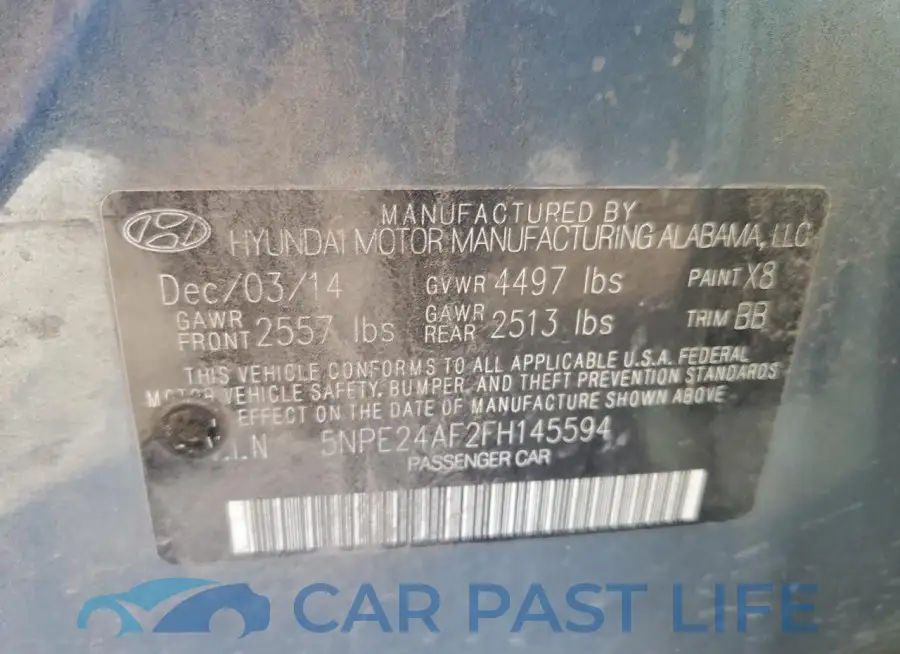 5NPE24AF2FH145594# 12