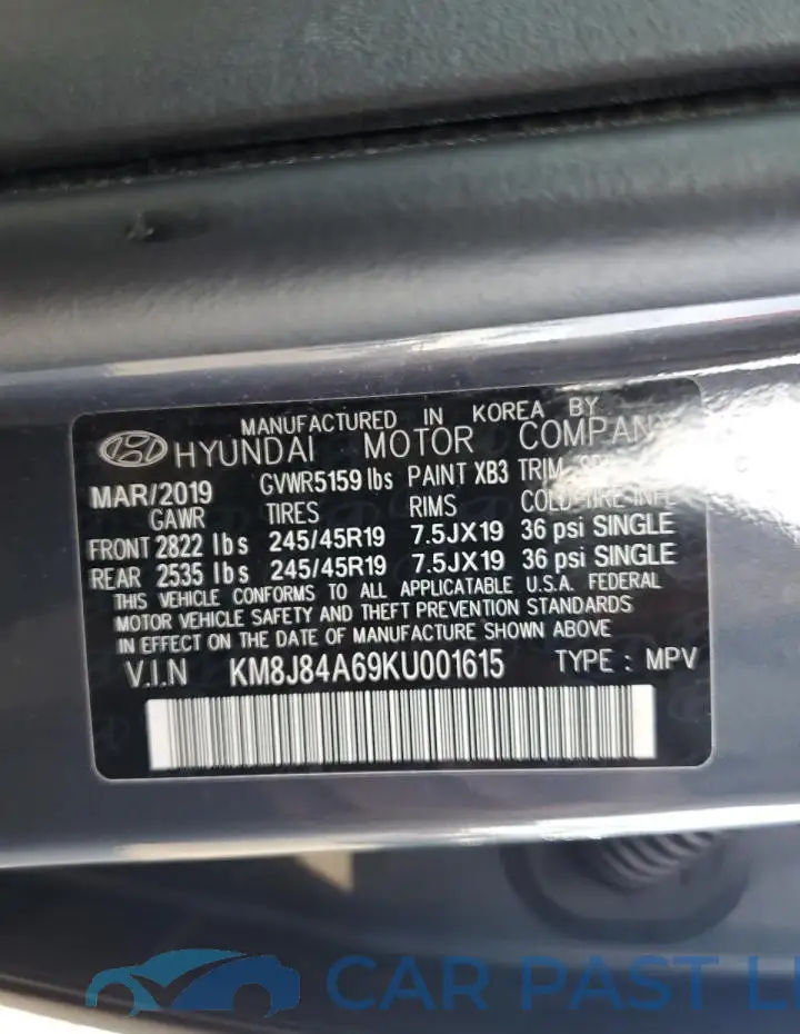 KM8J84A69KU001615# 13