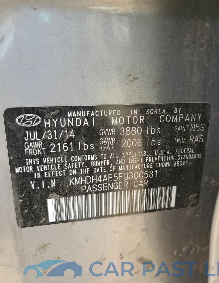 KMHDH4AE5FU300531# 12