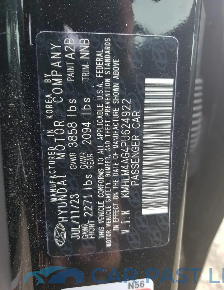 KMHLM4AG4PU624922# 12