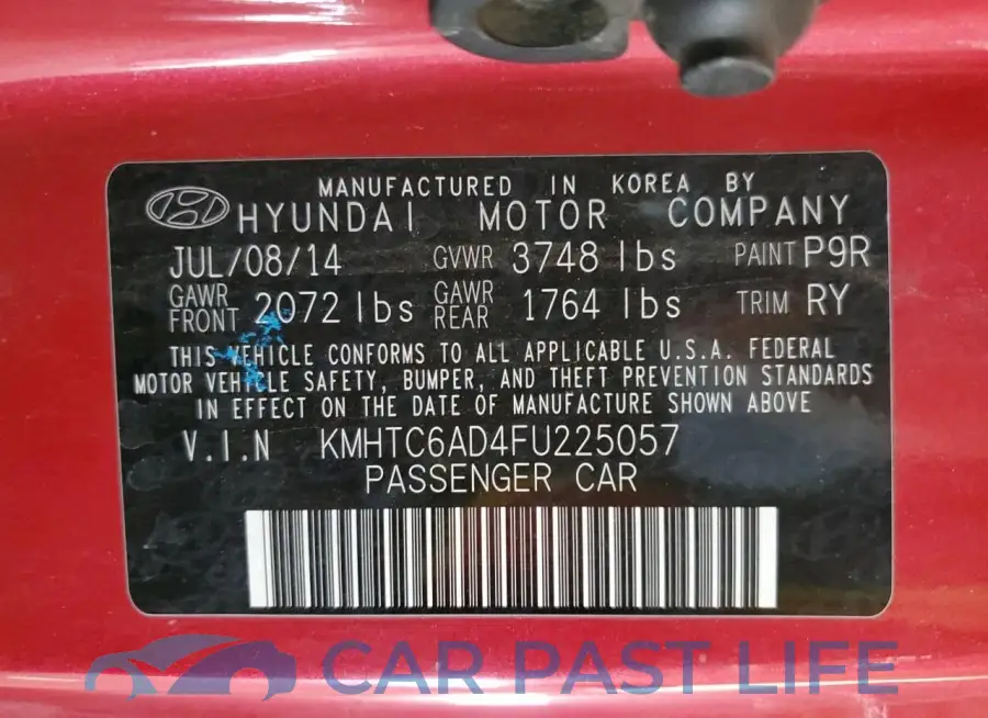 KMHTC6AD4FU225057# 12