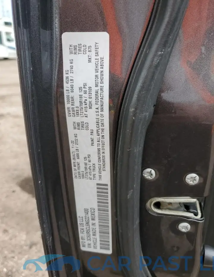 3C6UR5CL6NG221400# 12