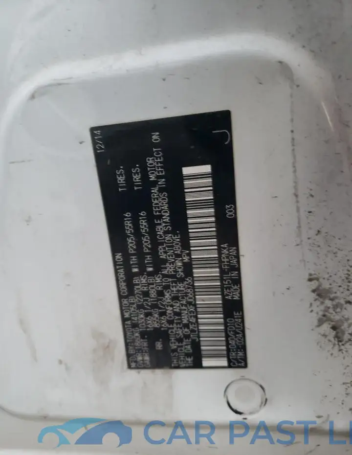 JTLZE4FEXFJ068736# 12