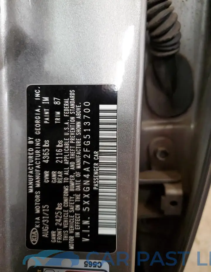 5XXGN4A72FG513700# 13